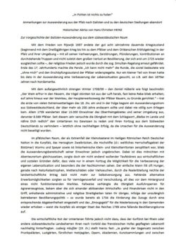 Historischer Abriss von Hans Christian HEINZ