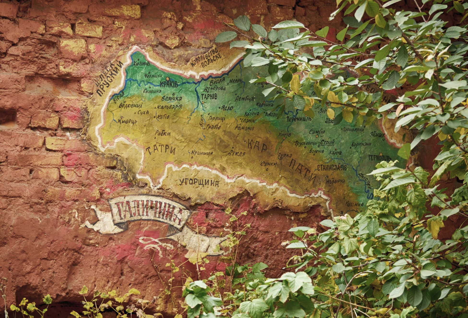 UKRAINE, LVIV - October 12, 2013: Lviv and surrounding areas gr